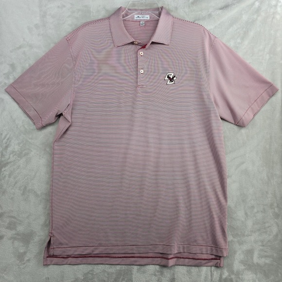 Peter Millar Boston College Eagles Polo Shirt Mens Large Summer Comfort NCAA - Picture 4 of 9